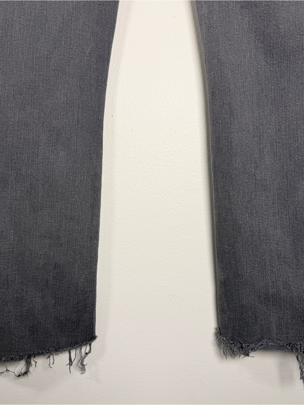 Mother Jeans The Insider Crop Step Fray Grey Dancing In The Moonlight Size 25 - Picture 8 of 15